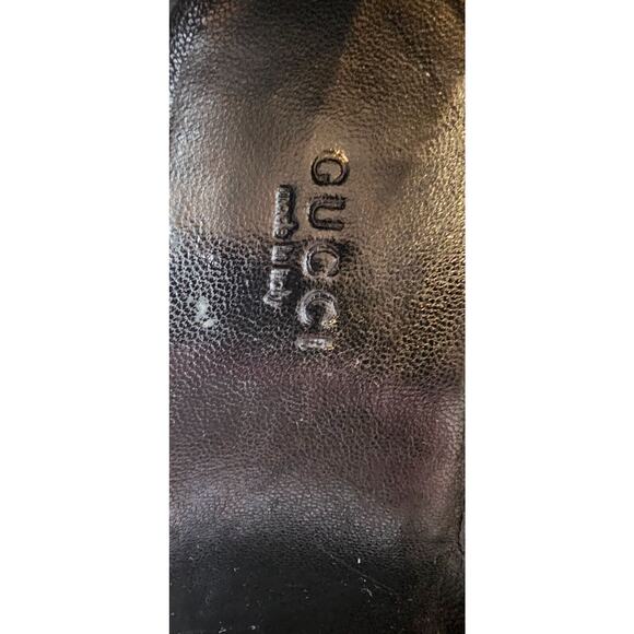 Gucci Patent Leather Stiletto Heels Classic Black - Logo Heel Tag- Womens Sz 6B - Picture 7 of 13